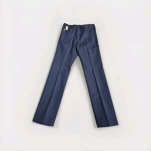 NWT 80s Sears Roebucks Twill Western‎ Pants Full 33x34 Blue USA Made Deadstock